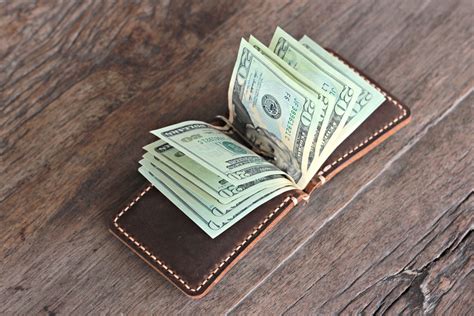 money clip wallet designer|leather money clip wallet.